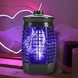 ★ Sicher und Leise: Die Mückenvernichter-Lampe verwendet UV-Licht, um Mücken ohne Rauch oder Lärm abzutöten oder irgendwelche Schadstoffe zu versprühen. Daher ist es sicher für Kinder, Haustiere und Schwangerschaften. Das winzige Maschensieb der Mückenvernichter-Lampe verhindert versehentlichen Kontakt mit dem Stromnetz.