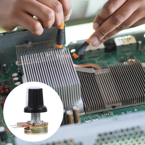 Potenciómetro ajustable lineal con eje moleteado de 10 piezas para control eléctrico 4