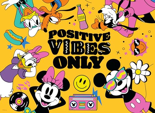 Ceaco - Disney Mickey and Friends Positive - 100 Piece Puzzle for Kids