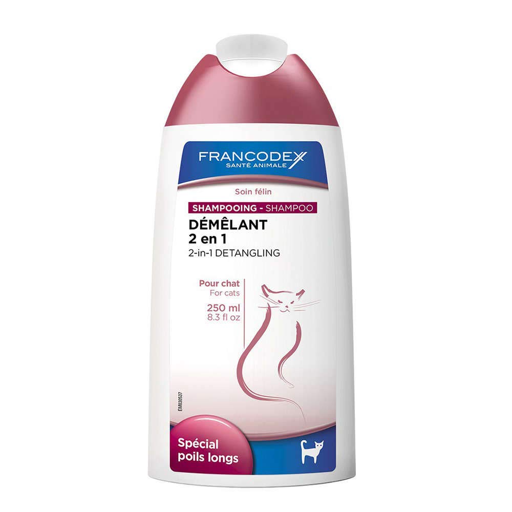 Francodex Shampooing Démêlant 2-en-1 Chat - 250 ML