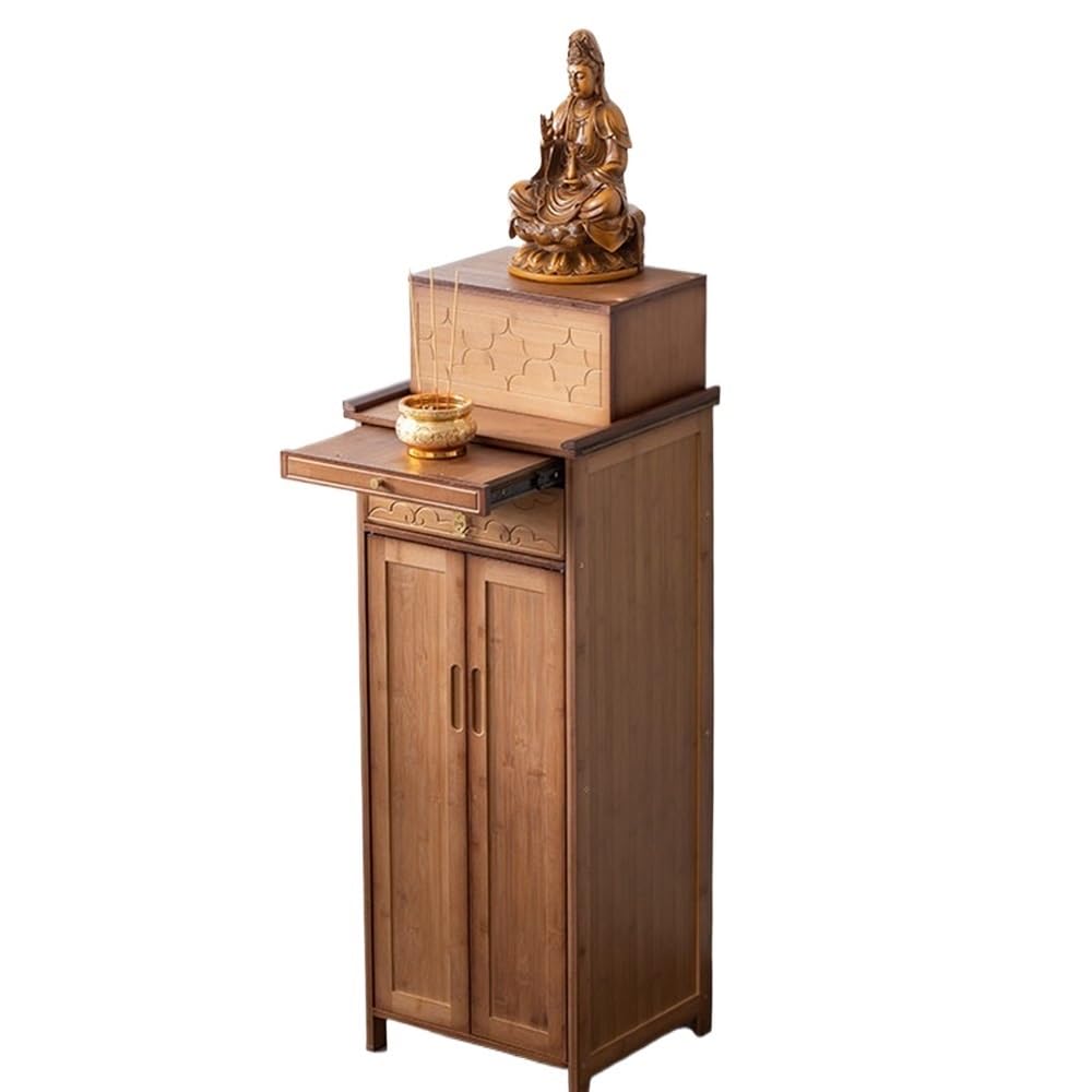 RUNZE765Z Cabinet Home Altar Cabinet Wooden Display