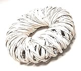 rosenkranz kaufen Durchmesser: ca. 25cm Türkranz Tischkranz Rattankranz ca. 25cm Weiß Metallgerüst Shabby Landhaus [52381]