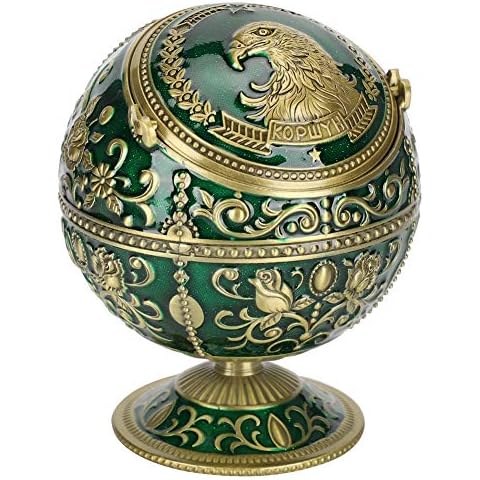 Cenicero Globo Retro con Tapa Cover