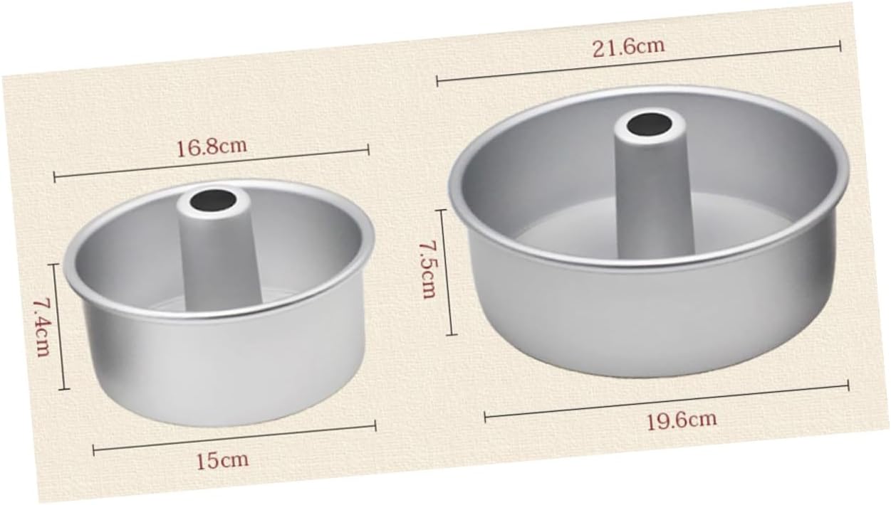 8 Inch Diy Baking Molds Set 3pcs Aluminum Alloy Round Cake Molds for Baking Live Bottom Cake Pans Crimping Design