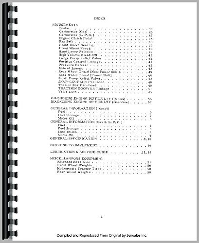 Operators Owners Manual Allis Chalmers 190 190XT Tractor      Plastic Comb – January 1, 2018