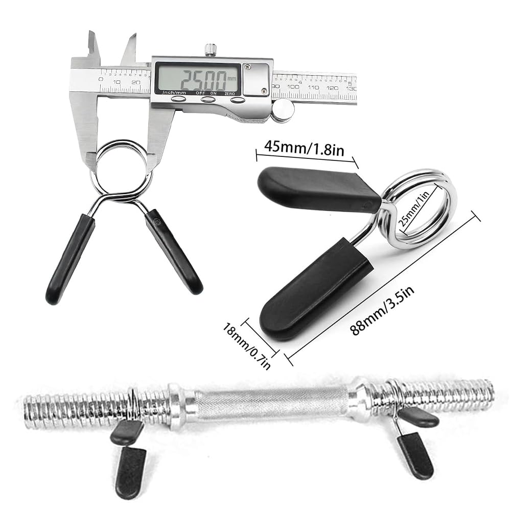 2 Pinces à Haltères à Ressort – Pour Barres De Poids 1 Pouce, Clips De Musculation (neuf)