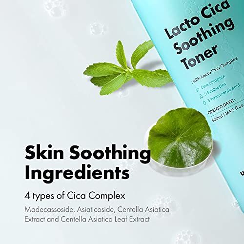 Lacto Cica Soothing Korean Toner For Face W/ Hyaluronic Acid | Hydrating Face Toner For Dry Skin | Moisturizing Facial Toner For Sensitive Skin | K Beauty Facial Skin Care Products (6.76 Fl Oz) #TOP2