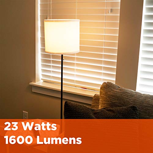 Goodbulb 23-Watt Cfl Light Bulbs - T2 Spiral Compact Fluorescent - Gu24 Light Bulb Base - 2700K Warm White Light Color - 1600 Lumens - Pack Of 4 #TOP4