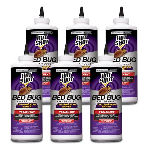 Hot Shot Bed Bug Killer Dust Diatomaceous Earth 8 Ounces,