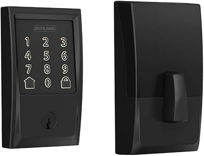 Schlage BE489WB CEN 622 Encode Deadbolt Smart Lock | WiFi Touchscreen Keypad, Matte Black