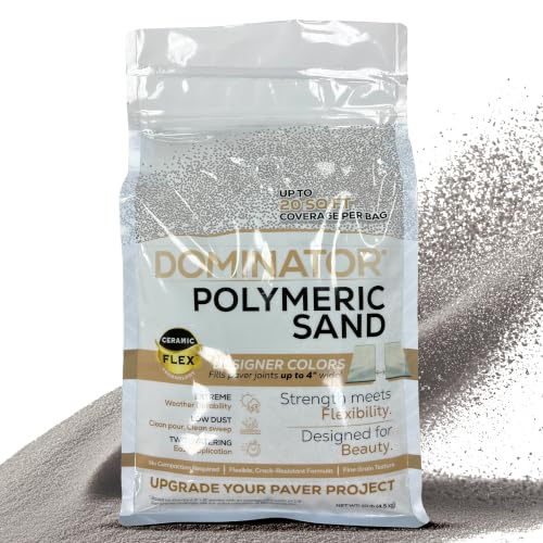 10 Pound Titanium Gray DOMINATOR Polymeric Sand with Revolutionary Ceramic Flex Technology for...
