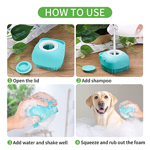 Gartol Portable Dog Shower With Pet Silicone Bath Massage Brush 1.3 Gal Dog Washer, Outdoor Portable Shower, Camping Shower, Also Great For Horses, Great Camping Bath Equipment #TOP4