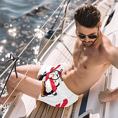 Maillots de bain hommes JDEZ cadeau pingouin de Noël pour short de plage
