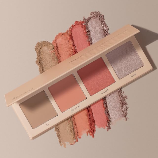 By Caitlyn Collection Polished Face Palette - A 4-In-1 Contour, Blusher & Highlighter Palette. Available In 3 Shade Ranges. (Light) - Image 3