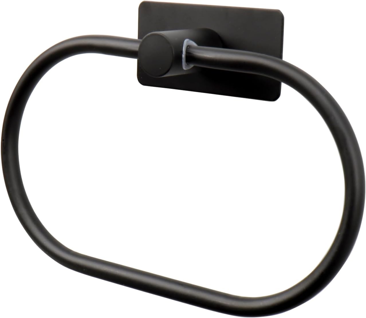Oval Towel Ring, Strong Self Adhesive Hand Towel Holder (Matte Black) Thumbnail