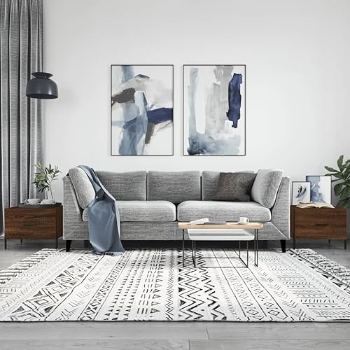 Table d'appoint industrielle en chêne marron et finitions fer - 3
