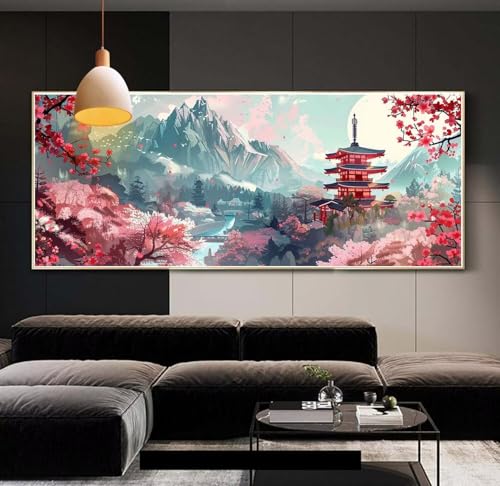 Broderie diamant japonais grand format idée cadeau femme art crafts original
