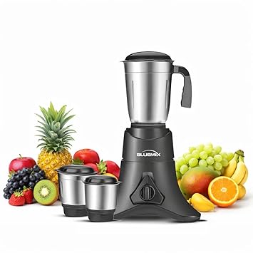 Smart Trio 750W High Performance Mixer Grinder, BLACK | Heavy-Duty Motor | 3 Multipurpose Jars | Ideal for Indian Cooking | (BLACK 3 JAR)