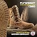 Belleville Flyweight C320 8” Combat Boots for Men - Ultra-Lightweight Army/Air Force OCP ACU Coyote Brown Leather with Traction Outsole; Berry Compliant - 10 R