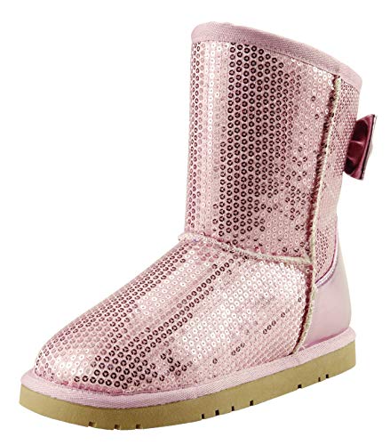 The Doll Maker Metallic Gold Sequins Snow Boot - FBA1641707D-122