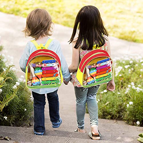Smarkids Toddler Musical Instruments Toys Premium Accurately Tuned Percussion Musical Instruments For Kids Children Educational Toy Set For Boys& Girls With Xylophone Flute Tambourine Maraca Backpack #TOP4