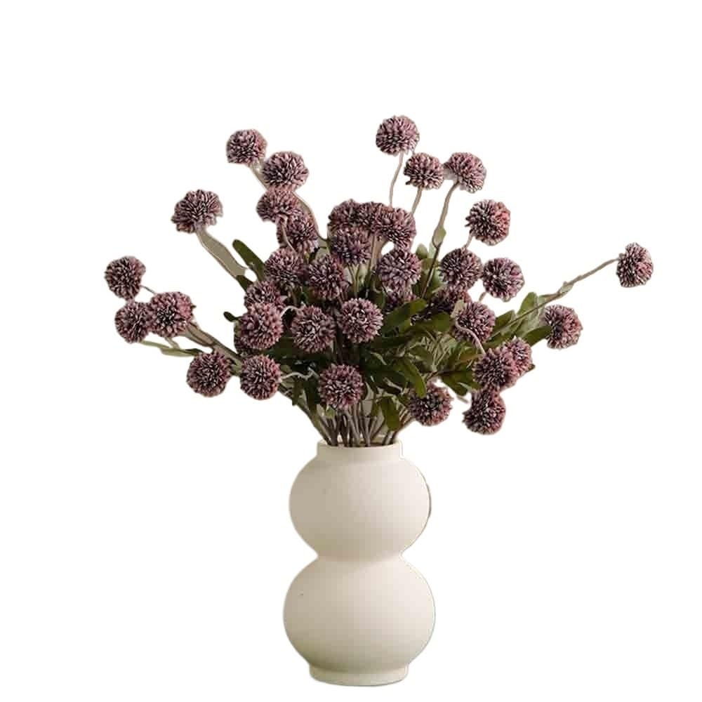 Kx9Lb8d Fake Flowers in Vase With Ceramic Vase Dandelion Simulation Flowers Fake Flower Arrangement Home Living Room Desktop for home decor