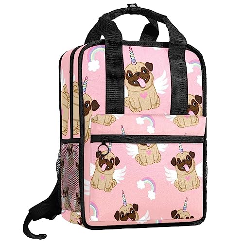 Sac d'école motif licorne : bretelles réglables pour le confort du dos de votre enfant