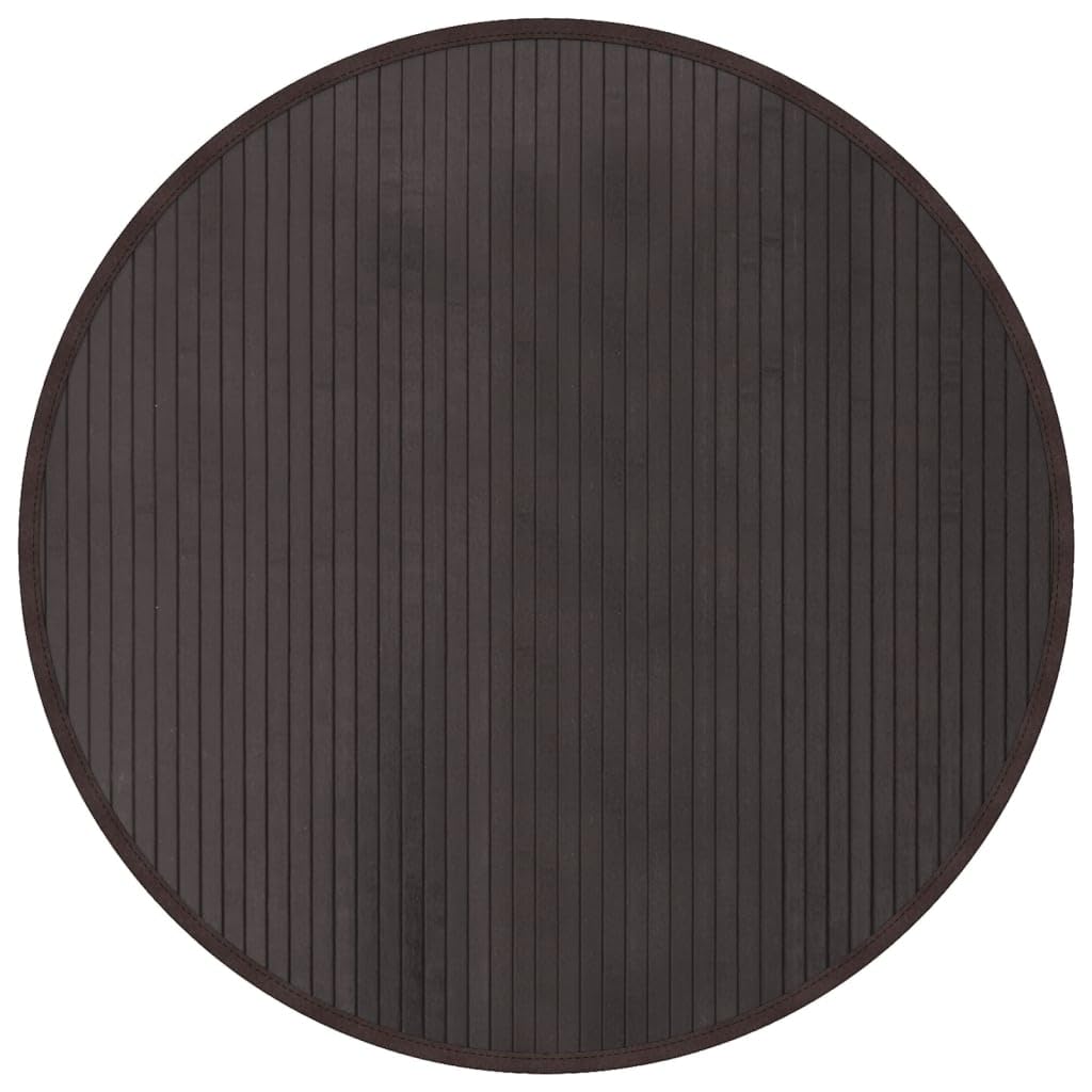 Tapis de sol naturel antidérapant en bambou marron pour salon moderne