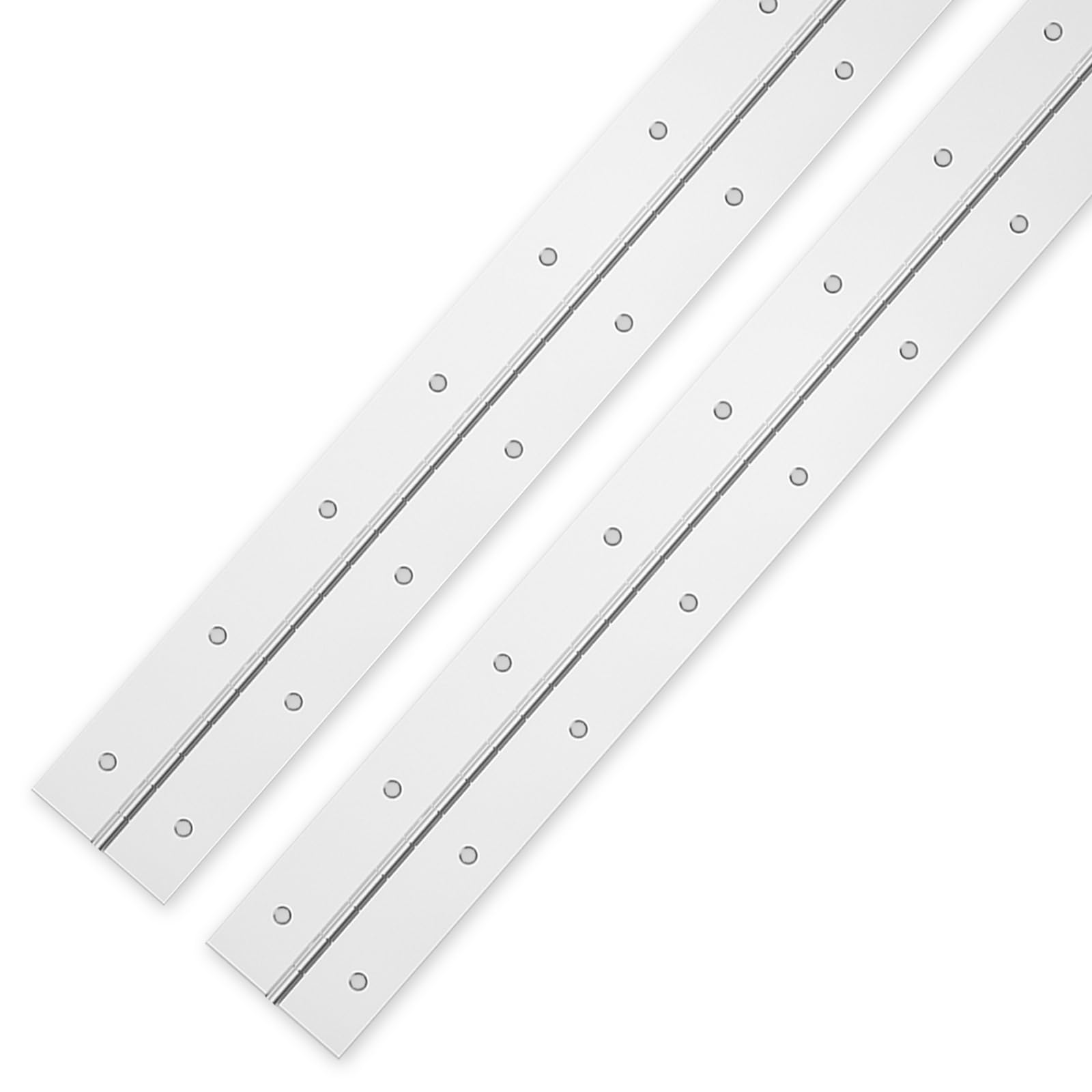 Ephech Heavy Duty Piano Hinges 18Inch 2Pcs Stainless Steel Piano Hinge With Hole 005 Thickness12 Open Width Continuous 723722469770