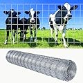 Farm Fence 6ft. x 100ft Galvanized Field Wire Fencing,Heavy Zinc Coating Cattle,Deer,Goat,Hog Wire Fence for Yard Garden & Animals Protection