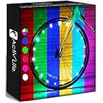 Activ Life Bike Wheel Lights - Color-Changing LED Spoke Lights for Wheels - Festive Stocking Stuffers - Christmas Night Riding - Bike Accessories - Pack of 2, Color-Changing