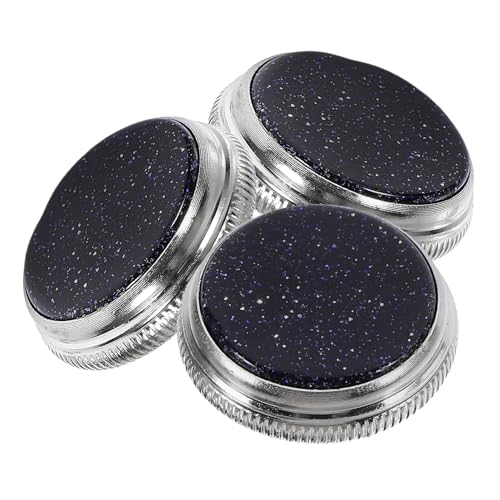OFFIGAM 3 piezas Botones de Pistón para Trompeta con Acabado Azul Arenisca Accesorios de Repuesto para...