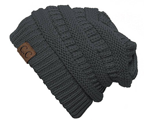 Image of Cambridge Select Thick Slouchy Knit Oversized Beanie Cap Hat