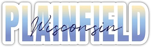 Plainfield Wisconsin Souvenir - Imán de 4 pulgadas
