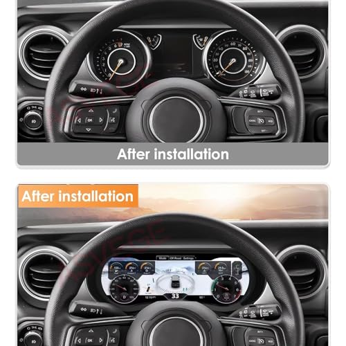 Image of 12.3 inch Digital Dash Instrument Cluster for Jeep Wrangler JL /Gladiator 2018-2023 Car Odometer Dashboard Cluster Virtual Cockpit Plug&Play,Non-Destructive Install,OTA Upgrade