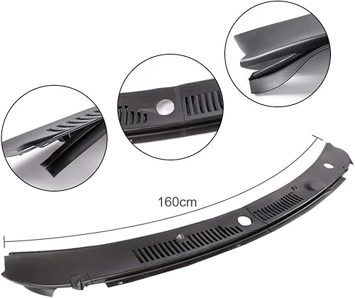 Miniatura 3 de PIT66 2 piezas, panel de rejilla de ventilación para limpiaparabrisas compatible con 99-04 Ford Mustang GT SVT