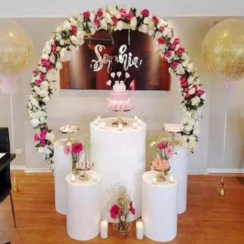Elegant Round Cylinder Pedestal Stand - Ideal for Displaying Desserts, Cakes, Party Decorations & Event Centerpieces - Perfect for Weddings, Celebrations & Special Occasions