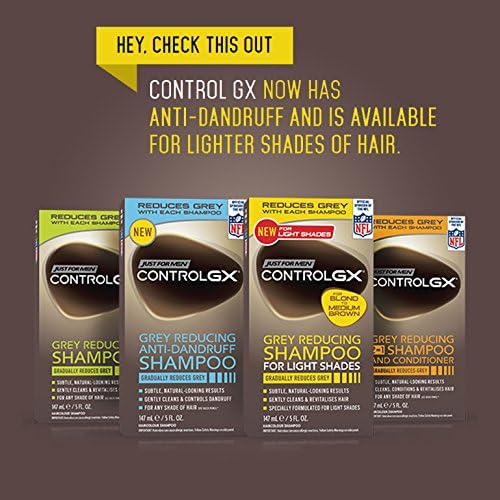 Just For Men Control GX Grey Reducing Anti-Dandruff Shampoo, 147 ml