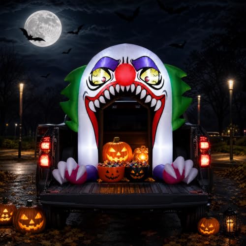 Aptliton 5 FT Halloween Inflatables Clown Trunk or...