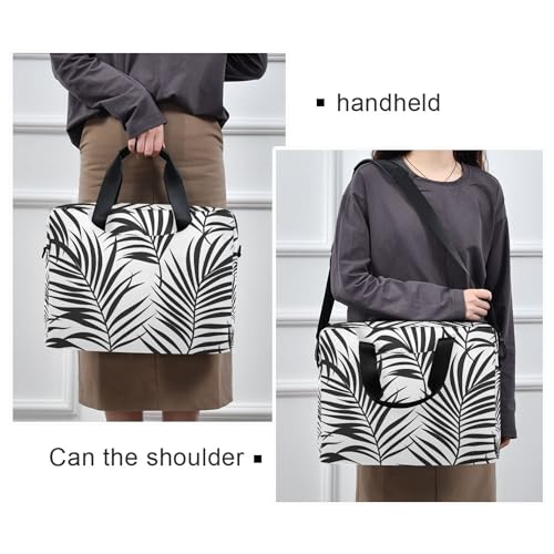 Maletín para laptop ALAZA hojas negras 13-15.6 pulg miniatura 5