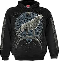 Inspired by the Norse legend of Fenrir, this intricate wolf design is one for the fearless warriors amongst us. Fenrir is depicted howling to the sky, encompassed in armour plating and Celtic knotwork, ready to leap into battle. Hoody Black is made o...