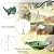 13" Hanging Bird Bath with Solar Fountain,Metal Solar Bird Bath (Green)