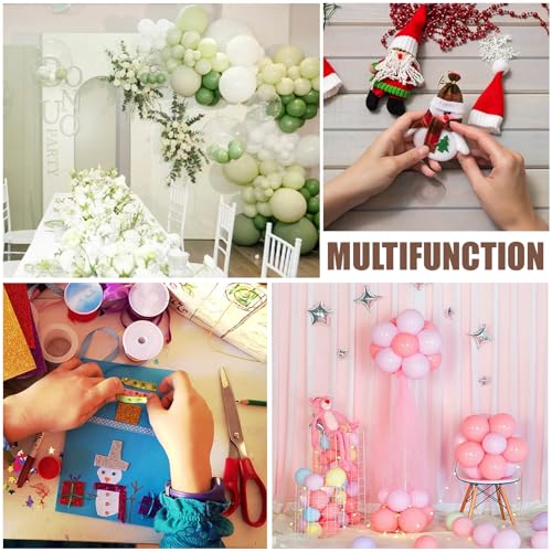 Balloon Arch Garland Kit, 82ft Balloon Garland Strips - 500Pcs Glue Point Dots Tape - 20 Balloon Flower Clips and 2 Tie Tools for Balloon Arch, Birthday Party, Wedding Decoration - Image 8