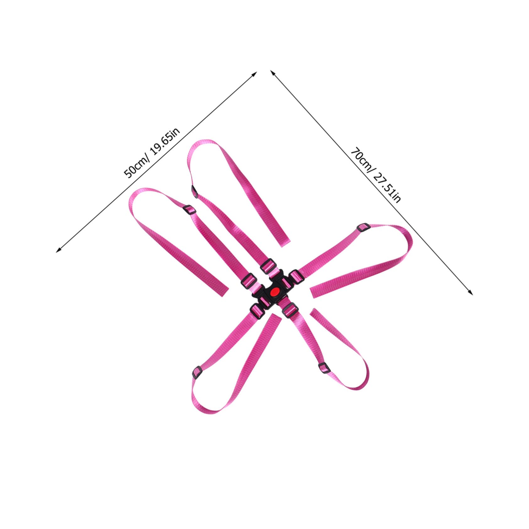 4 Piezas Correas para Silla Alta Ajustables con Arnés de Seguridad de Puntos para Cochecito y Silla Infantil Correas de Repuesto Duraderas y Resistentes para Protección