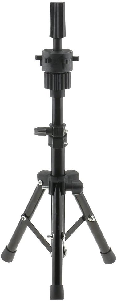 Yundxi Canvas Block Mannequin Head Wig Heads Set including Adjustable MINI Tripod Holder for Wigs DIY Making Salon Display (21 Inch - Image 4