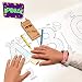 Rollo de papel con dibujos para pintar. Papel continuo adhesivo para niños...