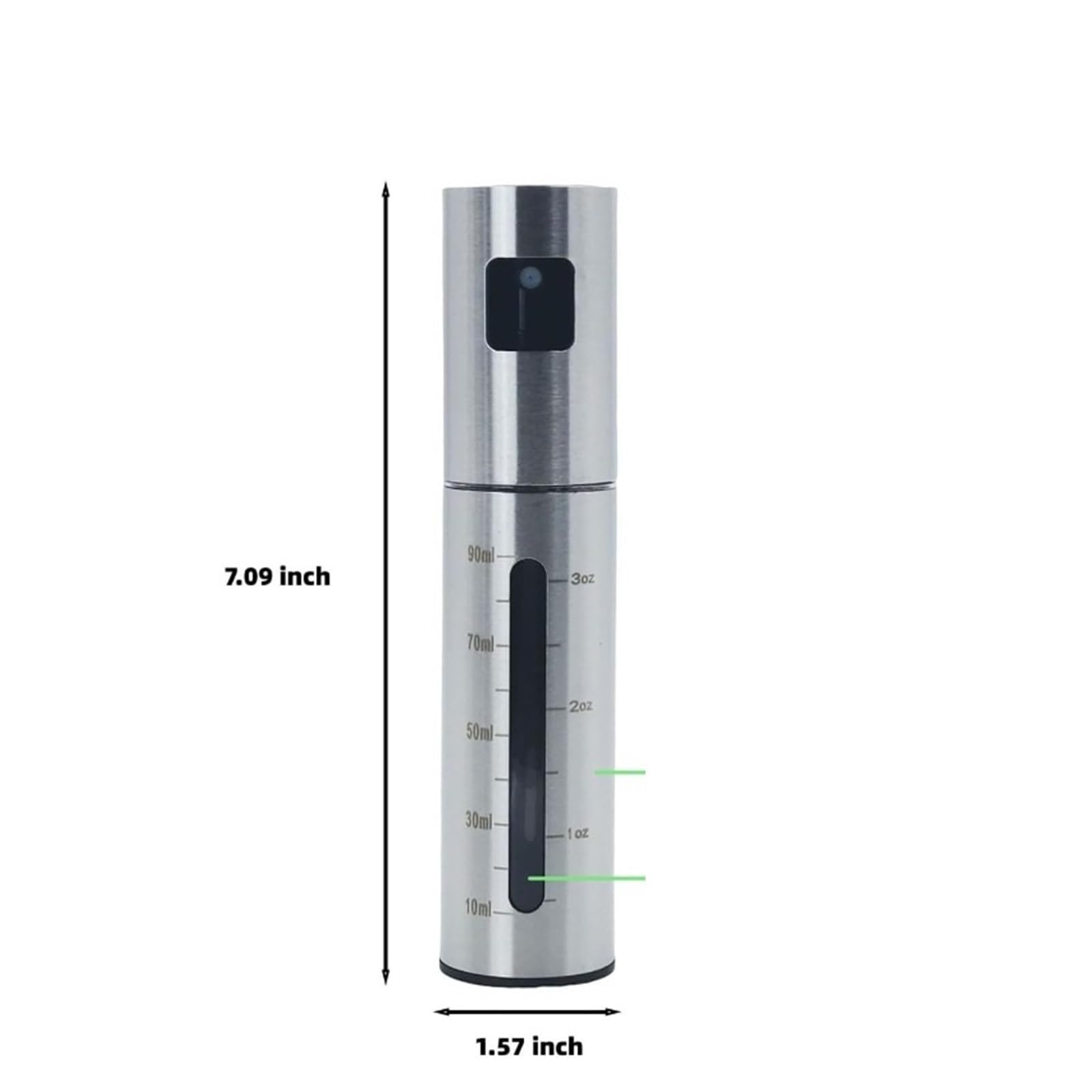 Condimento for barbecue con erogatore for bottiglia di olio in acciaio inossidabile da 100 ml for cucinare(2pcs)