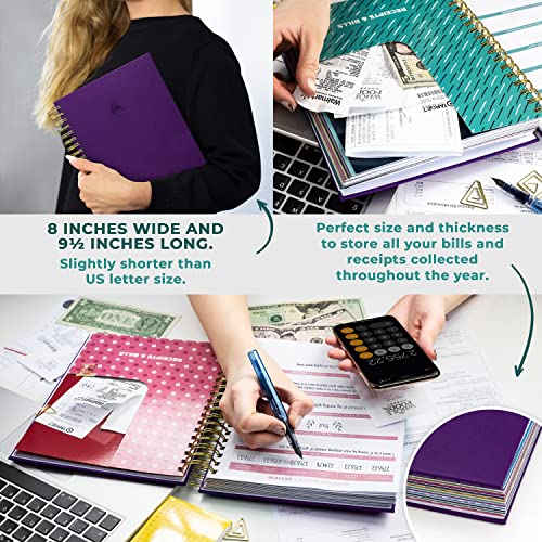 Clever Fox Budget Planner & Monthly Bill Organizer With Pockets. Expense Tracker Notebook, Budgeting Journal And Financial Planner Budget Book To Control Your Money. Large Size (8" X 9.5") – Purple #TOP2