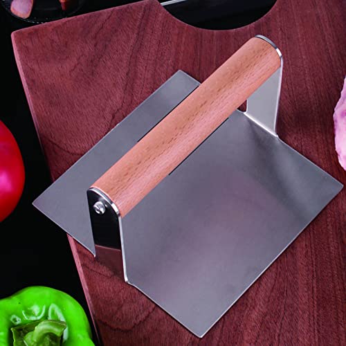 Presse à hamburger carrée anti-adhésive pour cuisson parfaite