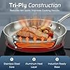 Gotham Steel 10 Pcs Tri Ply Stainless Steel Cookware Set, Pots and Pans Set with Induction Bottom, Made Without PTFE PFOA PFOS, Metal Utensil Safe, Oven and Dishwasher Safe #3